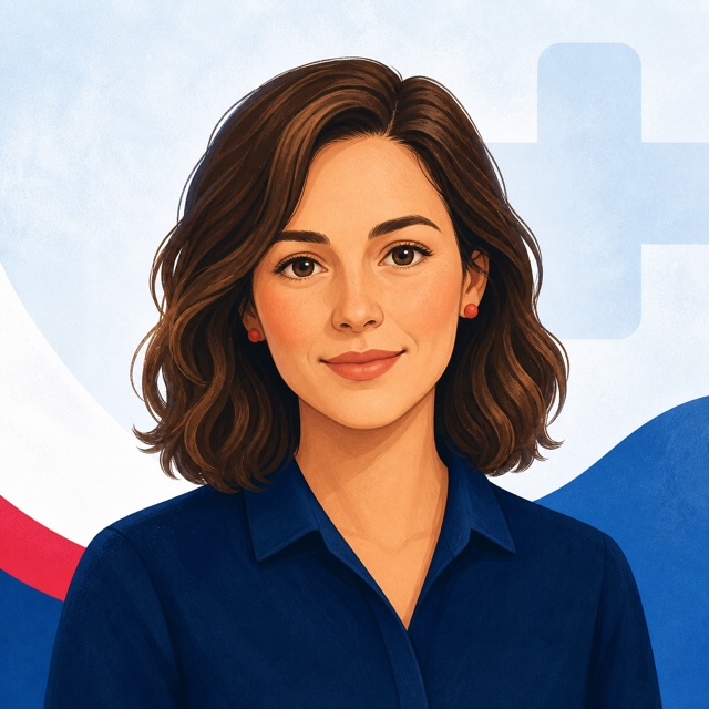 Mia, the fictional Fast Track digital guide